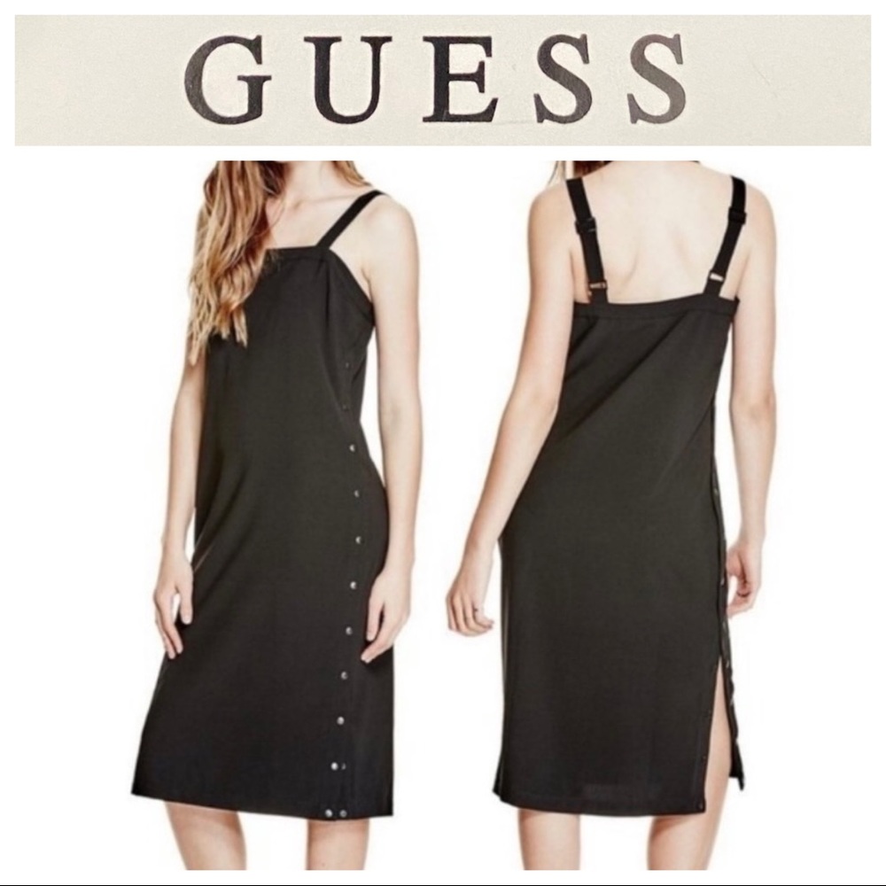 NWT Size S KAT Side Snap Dress, Black